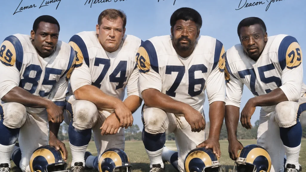 Rosey Grier Fearsome Foursome Los Angeles Rams